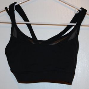 Black LULULEMON sports bra